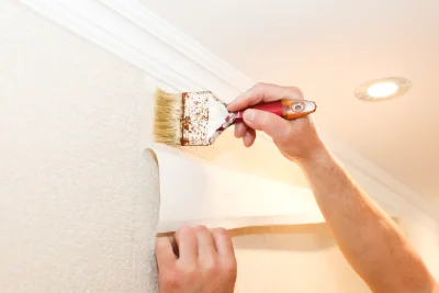 Pose de papier peint à la Roque-sur-Pernes — revêtements muraux et toiles de verre